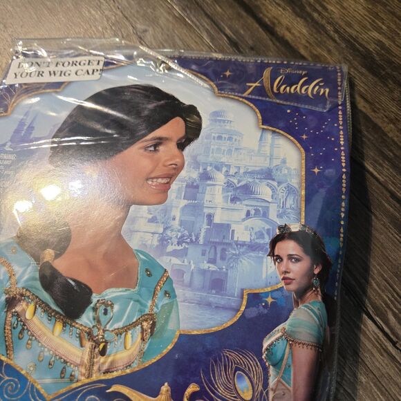 Disney Jasmine Wig Kids One Size Brand New - Picture 5 of 6